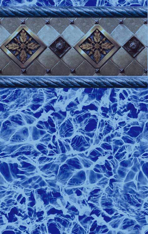 Bayview Blue Diffusion Inground Pool Liner